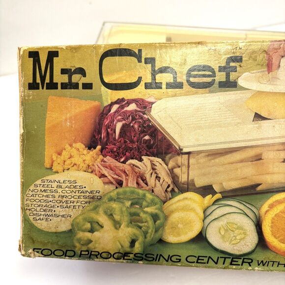 Vintage 1978 Mr. Chef Food Processing Center And Storage By Redman Brothers - Picture 2 of 7